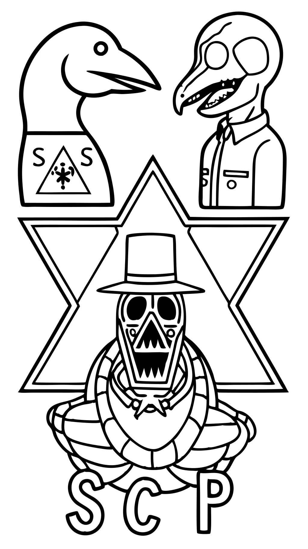 scp coloring pages